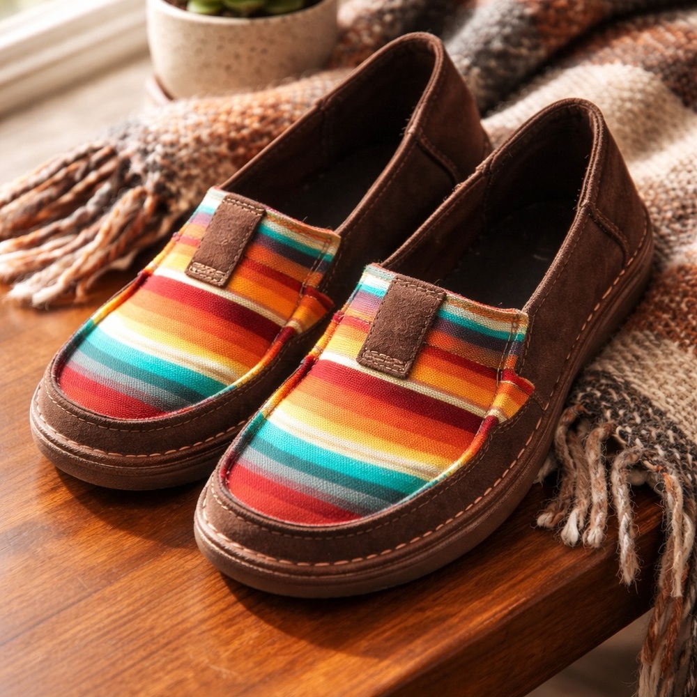 Ariat Multicolor Striped Flats